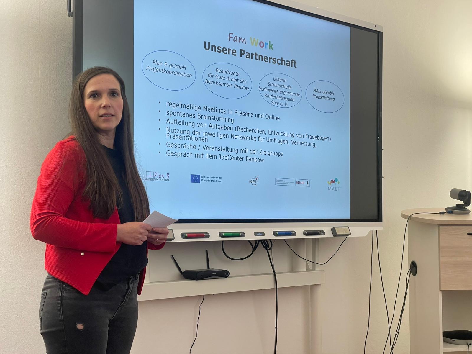 Abschlusspräsentation von FamWork beim BBWA-Steuerungsausschuss