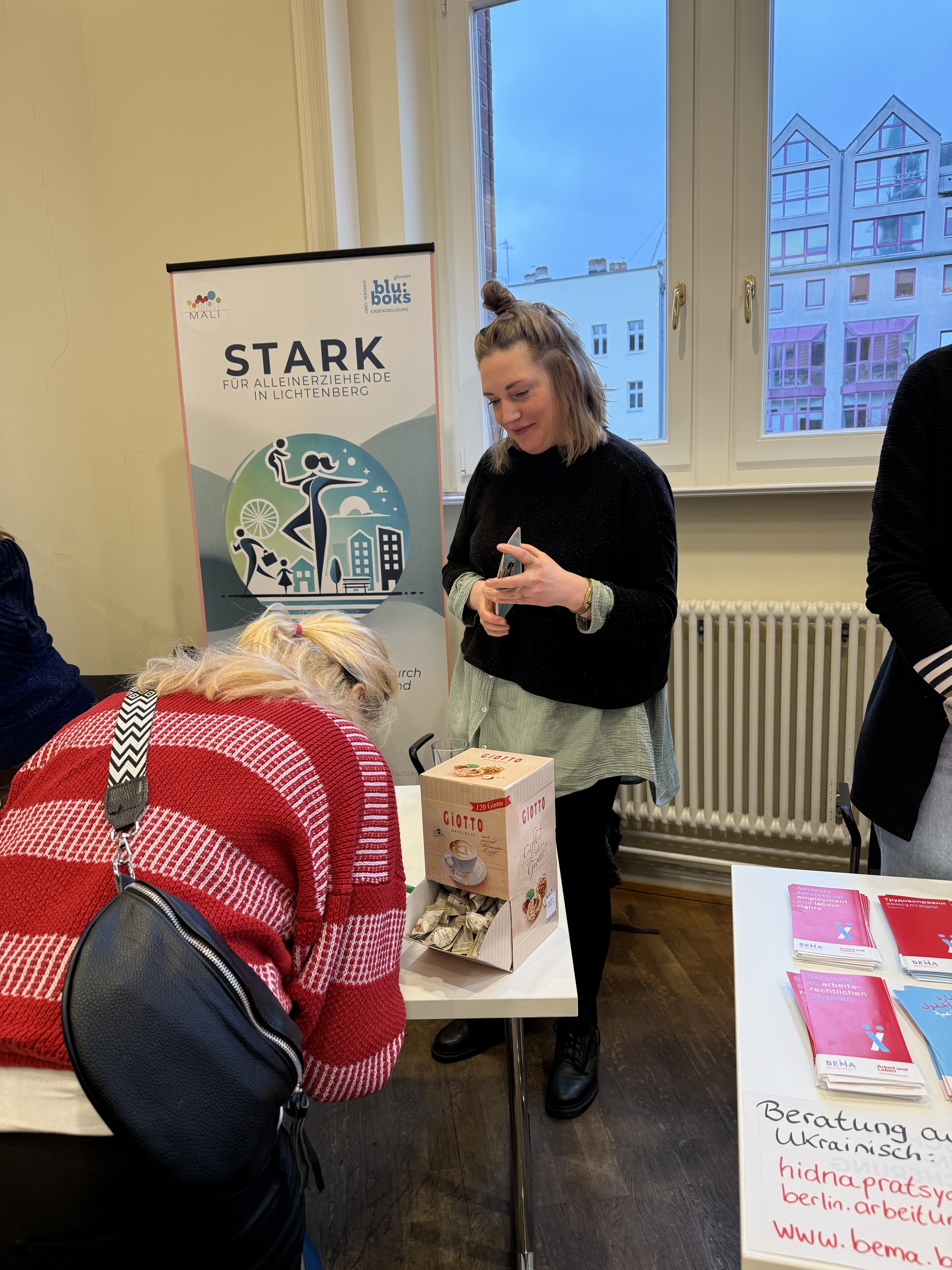 Mit Stand im Bezirksamt Lichtenberg