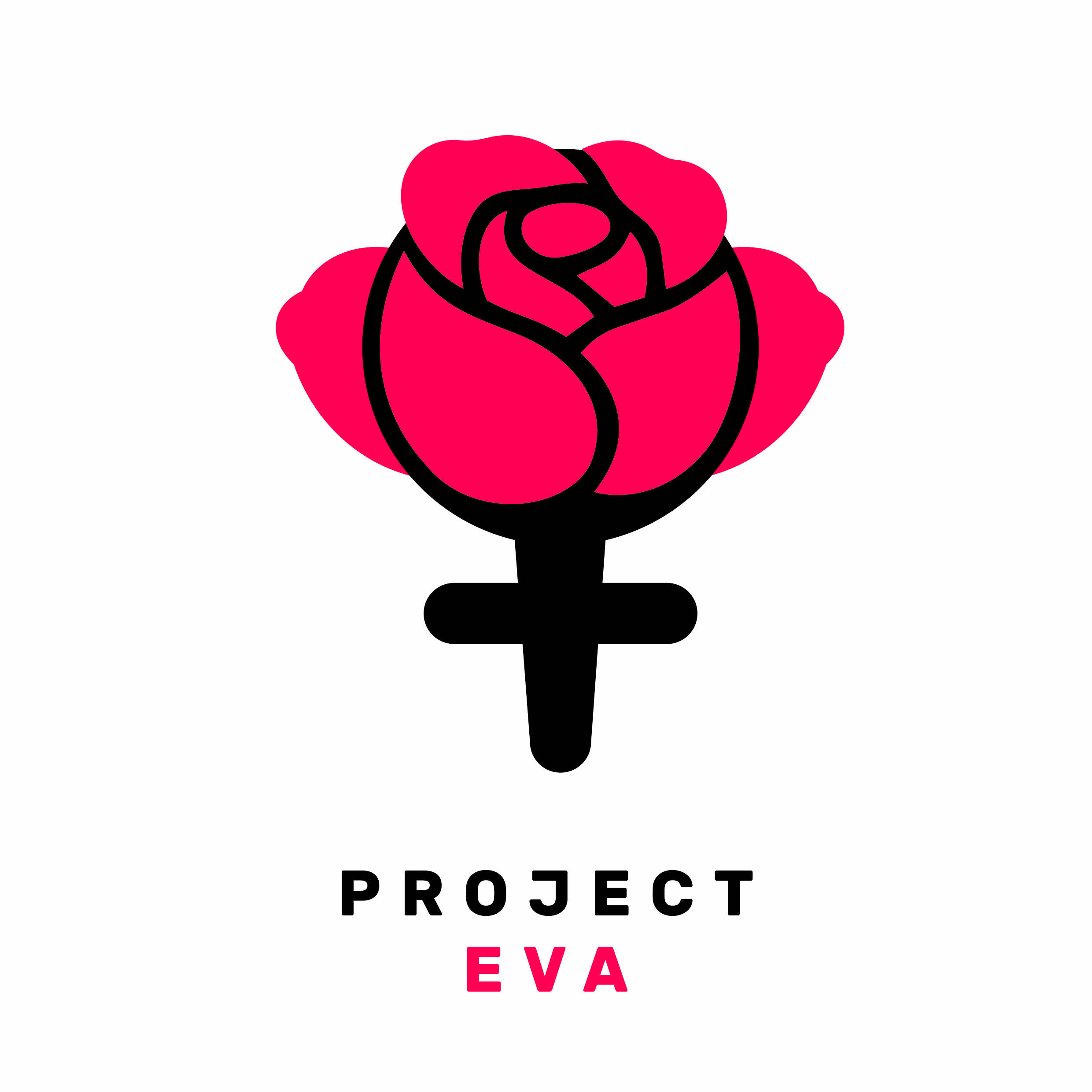 Das Weiblichkeitssymbol verborgen in einer Rose. Die steht für Empowerment.